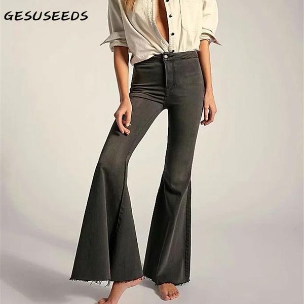 vintage jeans women 2021 flare korean high waist pants ladies black denim tassel bell bottoms patchwork women's, Blue
vintage jeans women 2021 flare korean high waist pants ladies black denim tassel bell bottoms patchwork women's, Blue