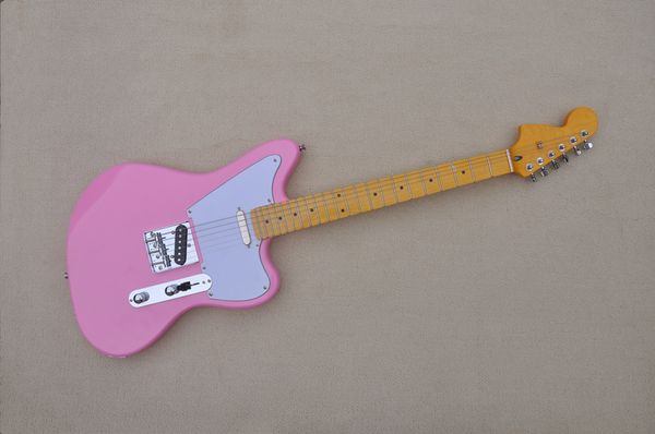 pink body electric guitar with maple neck,white pickguard,chrome hardware,provide customized services
pink body electric guitar with maple neck,white pickguard,chrome hardware,provide customized services