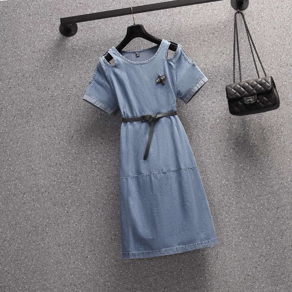 casual dresses dress summer denim slim heart machine cover belly french large women's fat mm shirt s7u7, Black;gray
casual dresses dress summer denim slim heart machine cover belly french large women's fat mm shirt s7u7, Black;gray