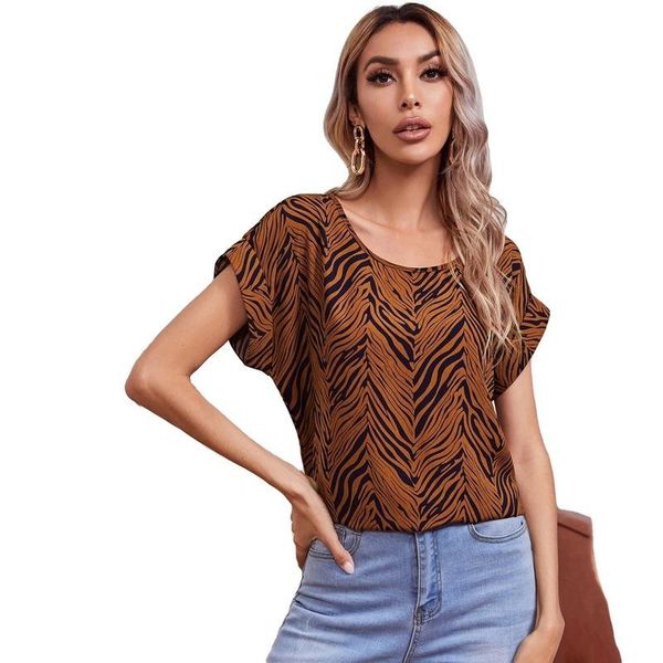 women's t-shirt spring and summer round neck short-sleeved loose clothing, White
women's t-shirt spring and summer round neck short-sleeved loose clothing, White