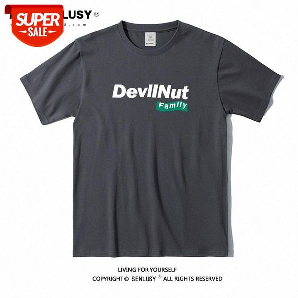 casual letters short-sleeved men's loose cotton t-shirt men 0g combed bottoming shirt couple #1v6d, White;black