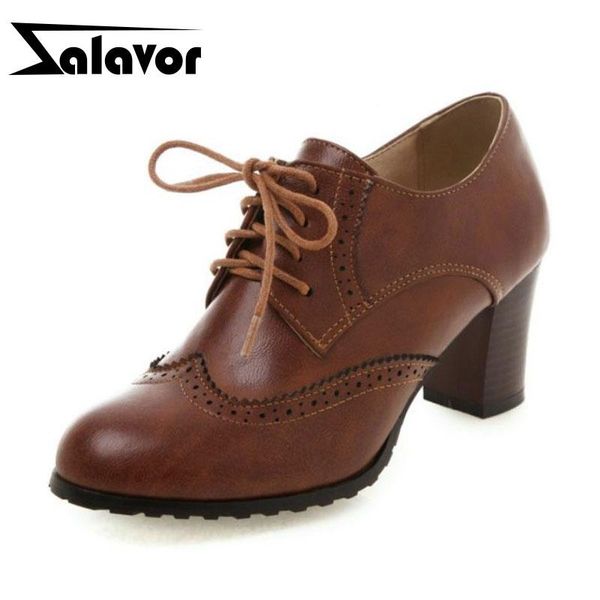 dress shoes zalavor 4 color ladies pumps lace up retro daily casual office work high heel women round toe footwear size 34-43, Black
dress shoes zalavor 4 color ladies pumps lace up retro daily casual office work high heel women round toe footwear size 34-43, Black