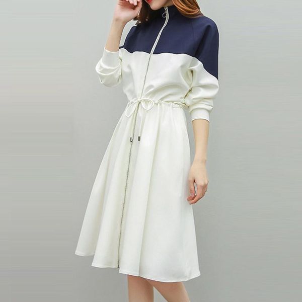 casual dresses elegant winter spring dress nice office for women decorative sashes o-neck patchwork plus size vestidos#j31, Black;gray
casual dresses elegant winter spring dress nice office for women decorative sashes o-neck patchwork plus size vestidos#j31, Black;gray