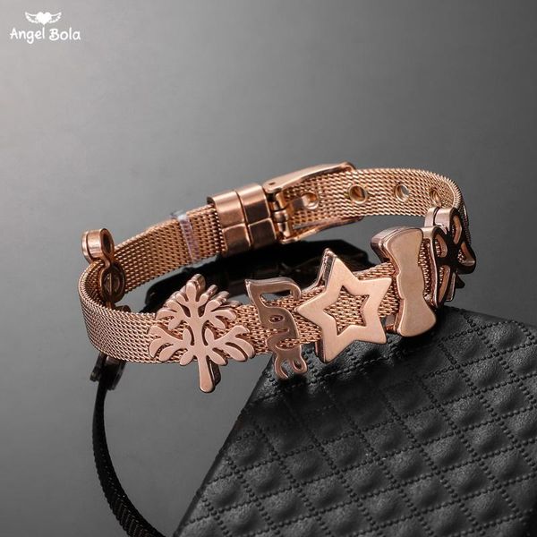 tennis rose gold keeper bracelets jewelry stainless steel diy stars trees slide charms for accessory, Golden;silver
tennis rose gold keeper bracelets jewelry stainless steel diy stars trees slide charms for accessory, Golden;silver