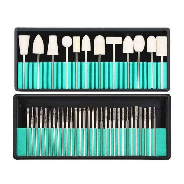 nail file polish tool 30pcs nail drill bits + 13pcs imitation wool dill bits kit
nail file polish tool 30pcs nail drill bits + 13pcs imitation wool dill bits kit