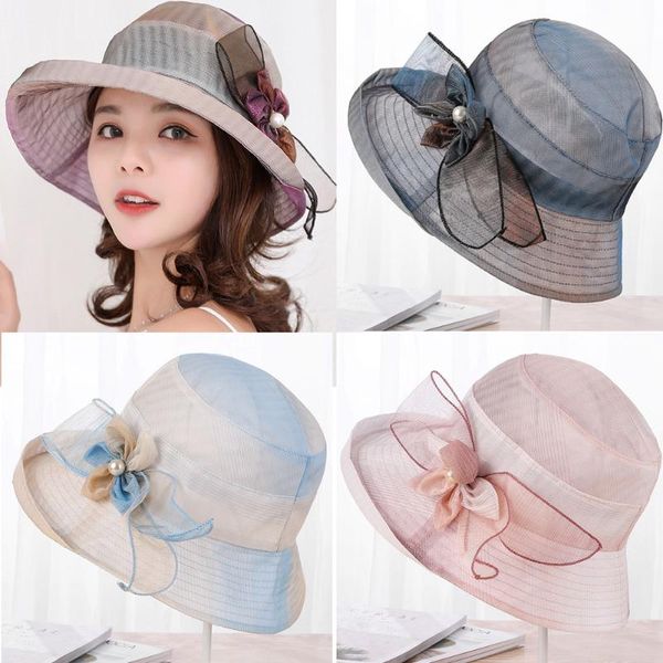 wide brim hats fedoras anti-outside large hat pearl flower sunscreen sun women gradient anti-uv mesh beach caps, Blue;gray
wide brim hats fedoras anti-outside large hat pearl flower sunscreen sun women gradient anti-uv mesh beach caps, Blue;gray
