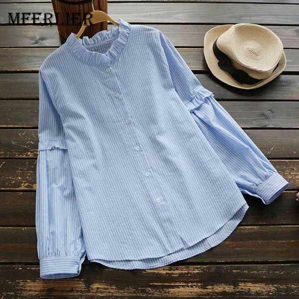 women's blouses & shirts mferlier women blouse wood ear patchwork stand collar chemisier femme chic ruffled long sleeve cotton linen st, White
women's blouses & shirts mferlier women blouse wood ear patchwork stand collar chemisier femme chic ruffled long sleeve cotton linen st, White