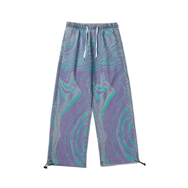 men's jeans harajuku tie dye drawstring feet loose casual trousers men and women oversize retro baggy autumn denim pants streetwear, Blue
men's jeans harajuku tie dye drawstring feet loose casual trousers men and women oversize retro baggy autumn denim pants streetwear, Blue