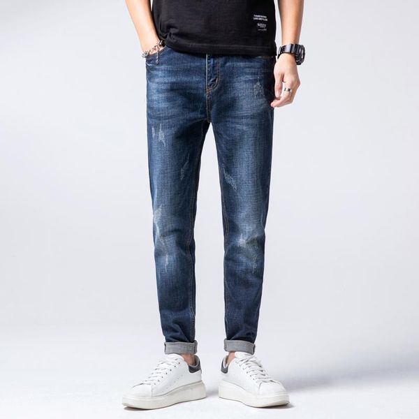 spring and autumn men's jeans slim harem pants trend loose feet casual blue good-looking
spring and autumn men's jeans slim harem pants trend loose feet casual blue good-looking