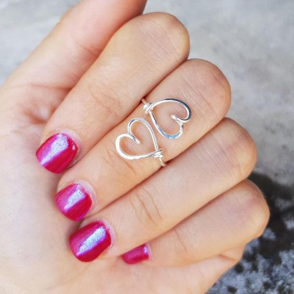 cluster rings heart-shaped handmade jewelry gold filled/925 silver boho anillos mujer for women anelli bague femme, Golden;silver
cluster rings heart-shaped handmade jewelry gold filled/925 silver boho anillos mujer for women anelli bague femme, Golden;silver