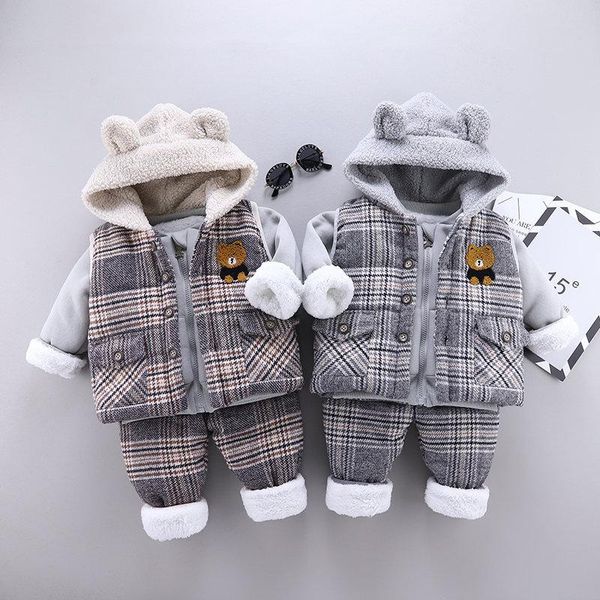 clothing sets toddler winter children thicken cotton clothes baby boy girls cartoon add velvet warm vest coats pants 3pcs/sets infant kids t, White
clothing sets toddler winter children thicken cotton clothes baby boy girls cartoon add velvet warm vest coats pants 3pcs/sets infant kids t, White