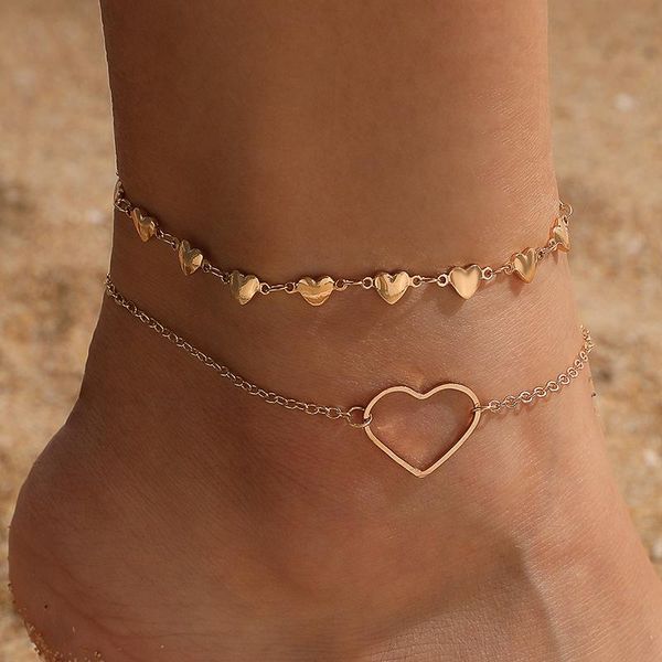 anklets 2pcs/set ins simple love heart for women fashion hollow out geometry metal foot chains party jewelry 15212, Red;blue
anklets 2pcs/set ins simple love heart for women fashion hollow out geometry metal foot chains party jewelry 15212, Red;blue