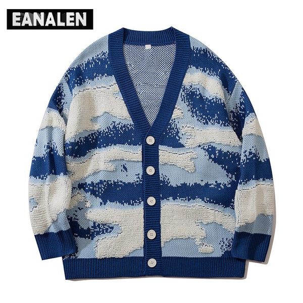 men's sweaters harajuku contrast color blue sky white clouds sweater women's super street wear vintage jumper knitted cardigan win, White;black
men's sweaters harajuku contrast color blue sky white clouds sweater women's super street wear vintage jumper knitted cardigan win, White;black