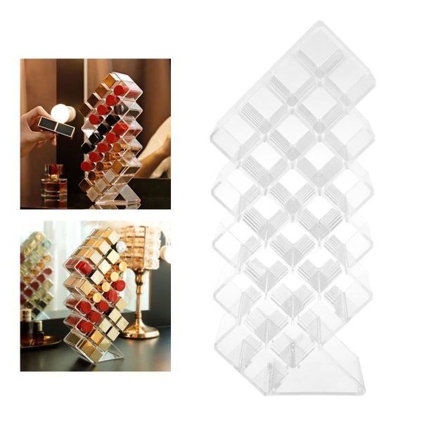 lattice acrylic transparent makeup display rack lipstick stand cosmetic organizer box eyebrow tools & stencils
lattice acrylic transparent makeup display rack lipstick stand cosmetic organizer box eyebrow tools & stencils
