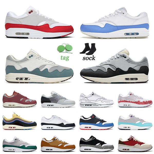 mens women cushions 1 87s running shoes patta waves noise aqua black grey university blue og anniversary sean wotherspoon trainers sneakers
mens women cushions 1 87s running shoes patta waves noise aqua black grey university blue og anniversary sean wotherspoon trainers sneakers