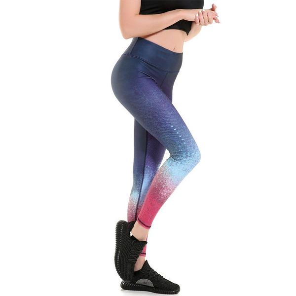 women's leggings women red blue gradient color exercise quick drying ankle length energy pants trousers ropa mujer, Black
women's leggings women red blue gradient color exercise quick drying ankle length energy pants trousers ropa mujer, Black