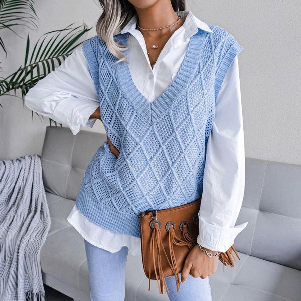 women's sweaters chunky knitted pullover vest sweater women v-neck sleeveless loose jumper lazy candy color soft jumpers, White;black
women's sweaters chunky knitted pullover vest sweater women v-neck sleeveless loose jumper lazy candy color soft jumpers, White;black