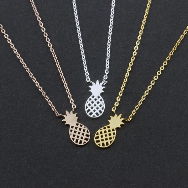 pendant necklaces gold color hawaii fruit pineapple necklace collares mujer stainless steel chain choker ananas party jewelry, Silver
pendant necklaces gold color hawaii fruit pineapple necklace collares mujer stainless steel chain choker ananas party jewelry, Silver