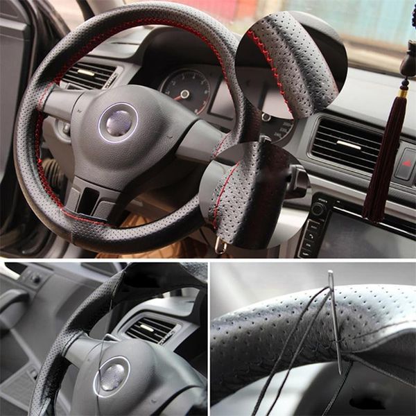 steering wheel covers car braid cover needles and thread artificial leather suite odomy diy texture soft auto accessories
steering wheel covers car braid cover needles and thread artificial leather suite odomy diy texture soft auto accessories