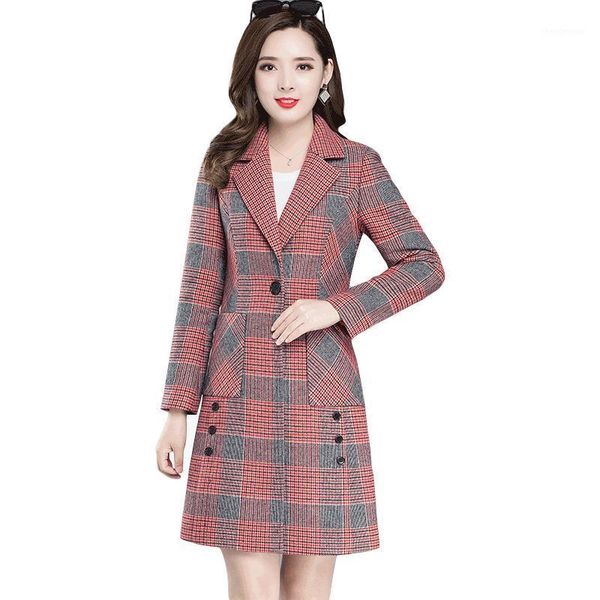 autumn and winter woolen coat female mid-long 2021 plaid overcoat casual women's trench wool & blends, Black
autumn and winter woolen coat female mid-long 2021 plaid overcoat casual women's trench wool & blends, Black