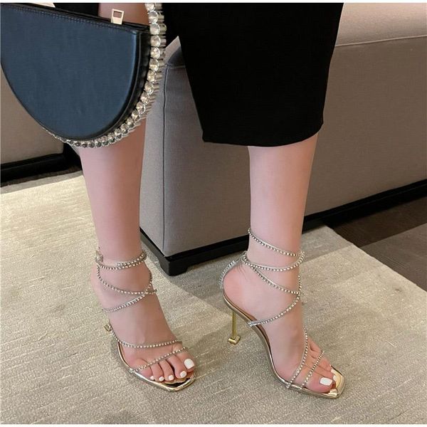 summer women rhinestone sandals 2021 crystal cross tied thin heels pumps fashion ankle buckle strap females high shoes dress, Black
summer women rhinestone sandals 2021 crystal cross tied thin heels pumps fashion ankle buckle strap females high shoes dress, Black