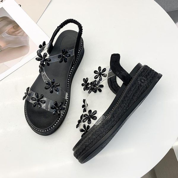 dress shoes french women beach thick heel round head sandals fashion women's slippers chaussure femme female walking, Black
dress shoes french women beach thick heel round head sandals fashion women's slippers chaussure femme female walking, Black