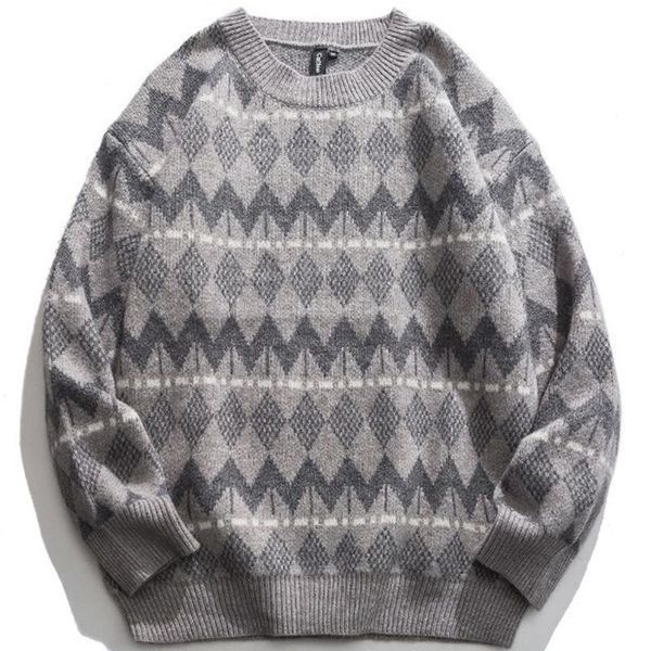 men's sweaters hip hop harajuku striped sweater 2021 winter vintage clothes pullovers knitted loose pullover knit streetwear, White;black
men's sweaters hip hop harajuku striped sweater 2021 winter vintage clothes pullovers knitted loose pullover knit streetwear, White;black