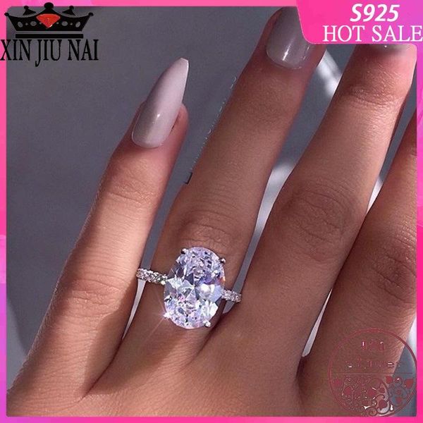 cluster rings 100% s925 sterling silver 2021 japan and south korea fashion large oval zircon crystal party sparkling diamond ring, Golden;silver
cluster rings 100% s925 sterling silver 2021 japan and south korea fashion large oval zircon crystal party sparkling diamond ring, Golden;silver