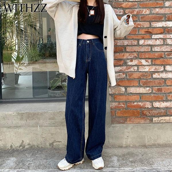 women's jeans withzz spring autumn women loose straight pants dark blue denim casual high waist female
women's jeans withzz spring autumn women loose straight pants dark blue denim casual high waist female