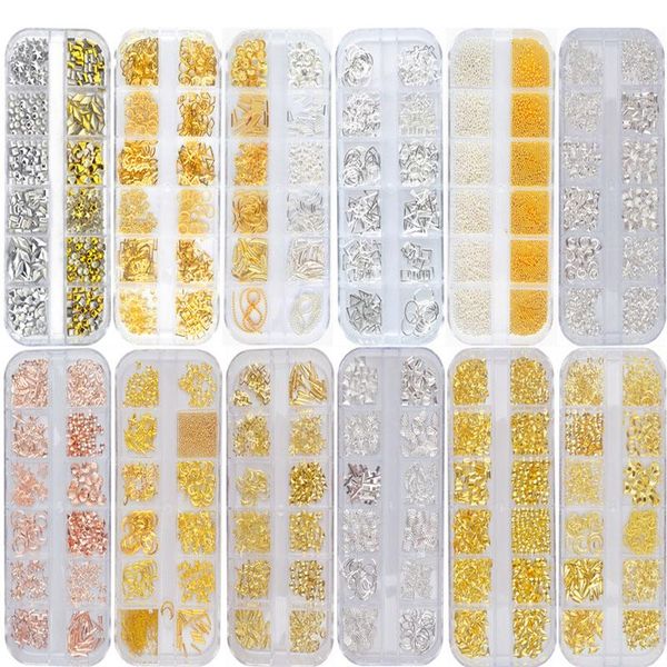nail art decorations 12grids/box mixed multi-shapes 3d diy hollow metal frame gold silver rose rivet rhinestones charm, Silver;gold
nail art decorations 12grids/box mixed multi-shapes 3d diy hollow metal frame gold silver rose rivet rhinestones charm, Silver;gold