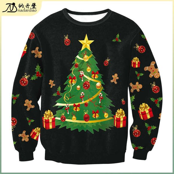 autumn and winter new pullover sweater printed long sleeve round neck loose top, Black
autumn and winter new pullover sweater printed long sleeve round neck loose top, Black