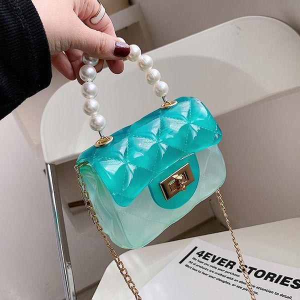 lattice pearl mini tote bag 2021 high-quality silicone transparent women's designer handbag chain shoulder messenger bags
lattice pearl mini tote bag 2021 high-quality silicone transparent women's designer handbag chain shoulder messenger bags