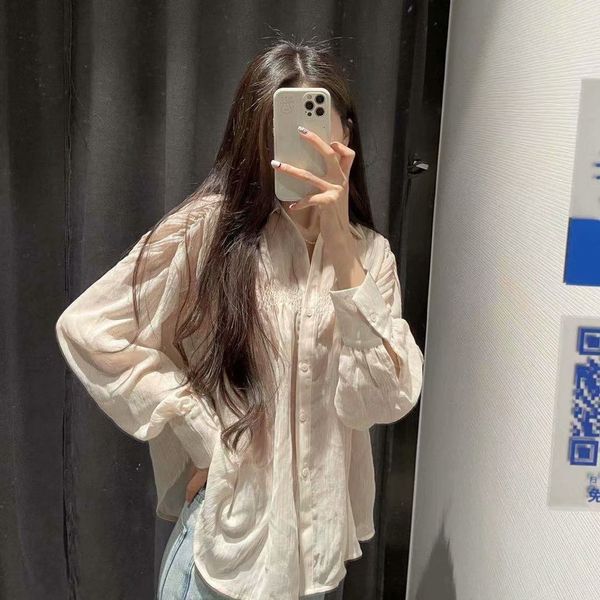 women's blouses & shirts custom fashion turn down collar long sleeves button shirt model ladies tunic, White
women's blouses & shirts custom fashion turn down collar long sleeves button shirt model ladies tunic, White