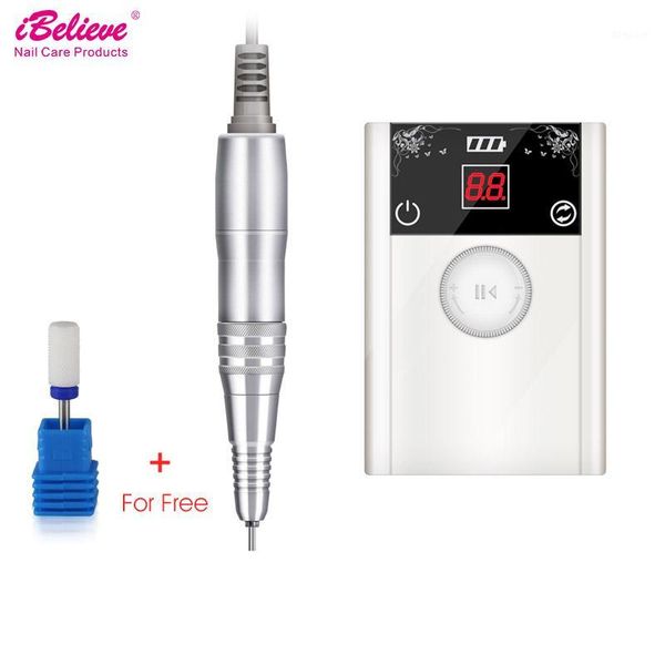 ibelieve arrival 40000rpm brushless electric nail drill machine rechargeable manicure pedicure set for art equipment1, Silver
ibelieve arrival 40000rpm brushless electric nail drill machine rechargeable manicure pedicure set for art equipment1, Silver