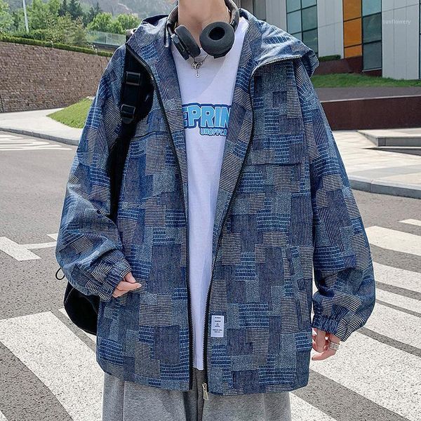 men's jackets streetwear patchwork men spring autumn zipper hooded oversized coat casual harajuku bomber jacket blue/black, Black;brown
men's jackets streetwear patchwork men spring autumn zipper hooded oversized coat casual harajuku bomber jacket blue/black, Black;brown