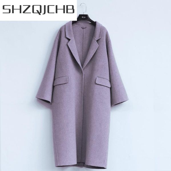 women's wool & blends shzq plus size elegant winter coat female autumn clothes 2021 korean coats women long woolen jacket ladies hiver, Black
women's wool & blends shzq plus size elegant winter coat female autumn clothes 2021 korean coats women long woolen jacket ladies hiver, Black