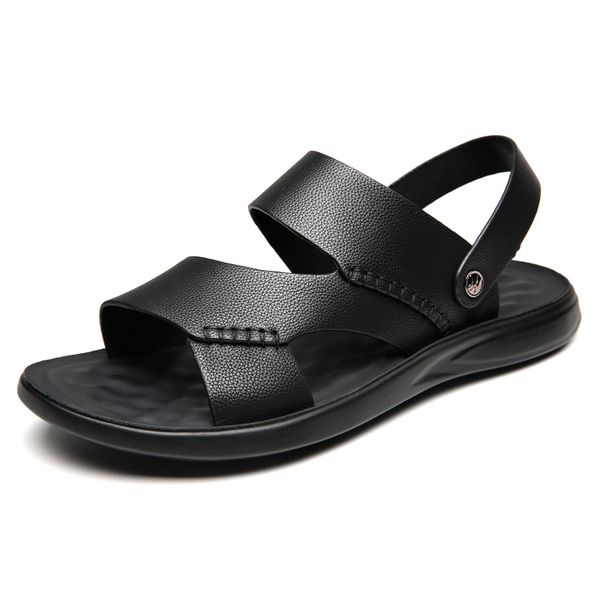 mens shoes summer new sandals slippers outdoor wading beach shoes non-slip wear-resistant breathable soft sole leather shoes, Black
mens shoes summer new sandals slippers outdoor wading beach shoes non-slip wear-resistant breathable soft sole leather shoes, Black