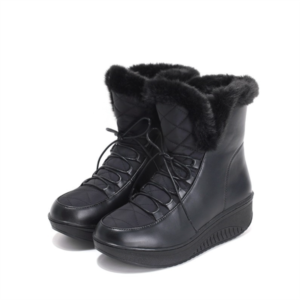 boots 2021 fashion winter keep warm quality mid-calf snow ladies lace-up comfortable waterproof booties chaussures femme, Black
boots 2021 fashion winter keep warm quality mid-calf snow ladies lace-up comfortable waterproof booties chaussures femme, Black