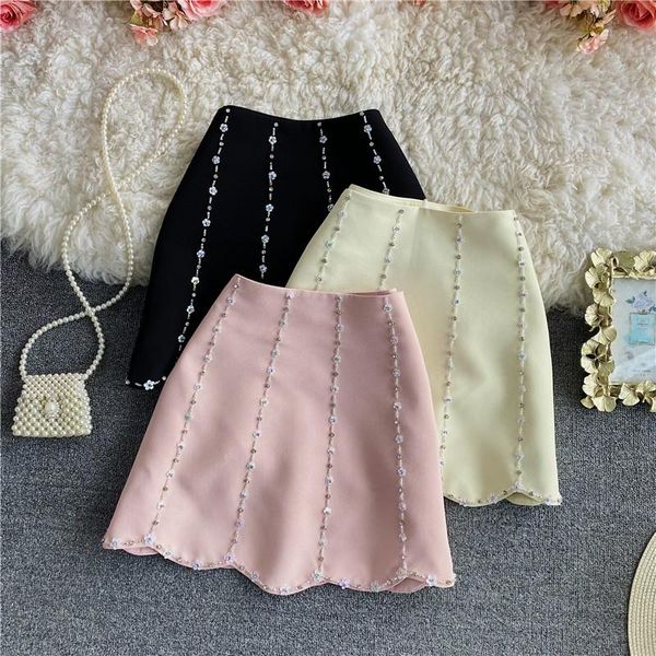 skirts handmade beaded three dimensional small flower sequin wave edge wool high waist skirt in autumn and winter 2021, Black
skirts handmade beaded three dimensional small flower sequin wave edge wool high waist skirt in autumn and winter 2021, Black