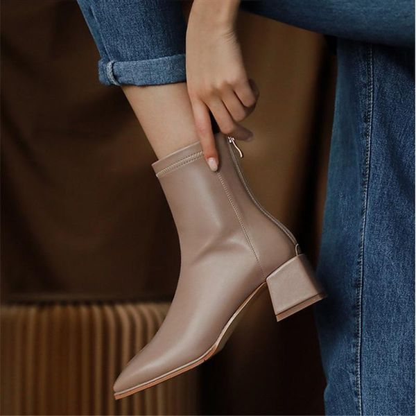 boots stretch ankle woman thick med heel booties square toe slim shoes women zipper skid proof autumn winter boot, Black
boots stretch ankle woman thick med heel booties square toe slim shoes women zipper skid proof autumn winter boot, Black