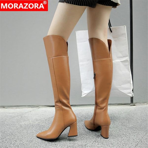 boots morazora 2021 big size 34-43 winter keep warm high heels genuine leather fashion pointed toe women, Black
boots morazora 2021 big size 34-43 winter keep warm high heels genuine leather fashion pointed toe women, Black