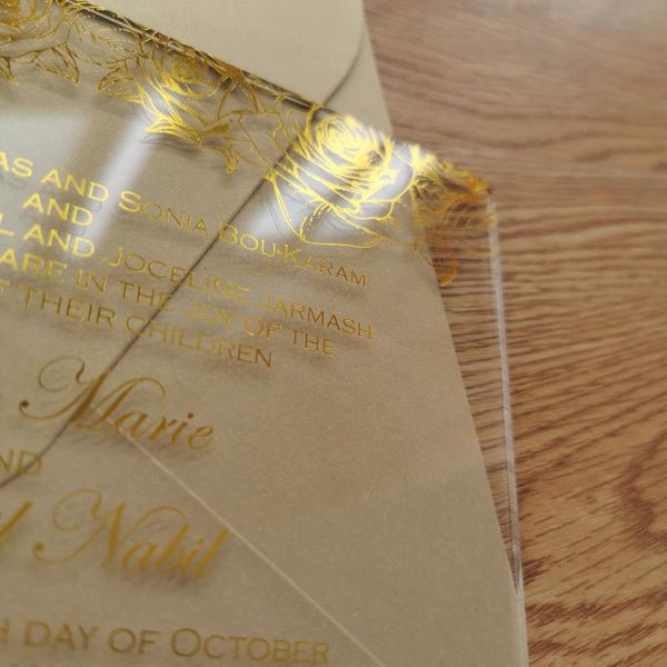 greeting cards foil printing on acrylic material invitation /menu muti color and shape options
greeting cards foil printing on acrylic material invitation /menu muti color and shape options