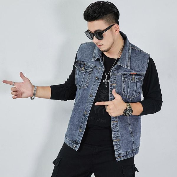 men's vests big yards men fat denim vest fertilizer increase elasticity sleeveless clothes loose ma3 jia3 leisure waistcoat jacket, Black;white
men's vests big yards men fat denim vest fertilizer increase elasticity sleeveless clothes loose ma3 jia3 leisure waistcoat jacket, Black;white