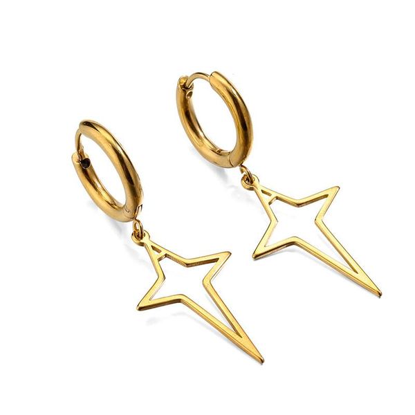 stud fashion star pendant stainless steel earrings for women girls punk hip hop geometric ear jewelry party gifts 2 pieces, Golden;silver
stud fashion star pendant stainless steel earrings for women girls punk hip hop geometric ear jewelry party gifts 2 pieces, Golden;silver