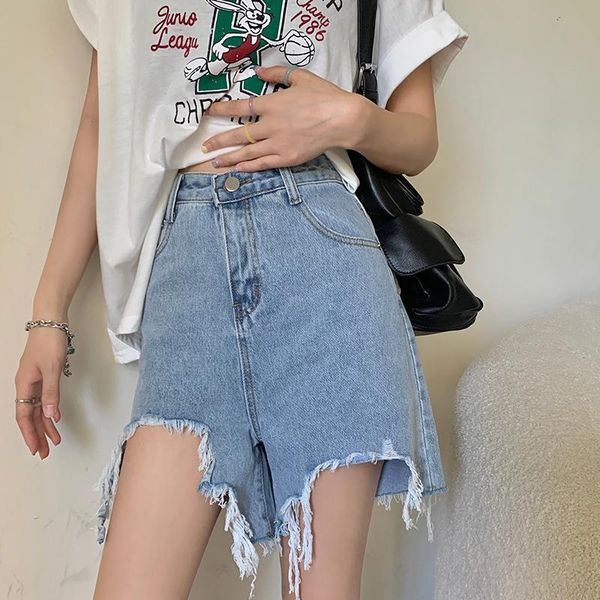women's shorts shnsophi blue denim summer women wide leg high waist streetwear female loose retro hole tasselvintage lady jeans, White;black
women's shorts shnsophi blue denim summer women wide leg high waist streetwear female loose retro hole tasselvintage lady jeans, White;black