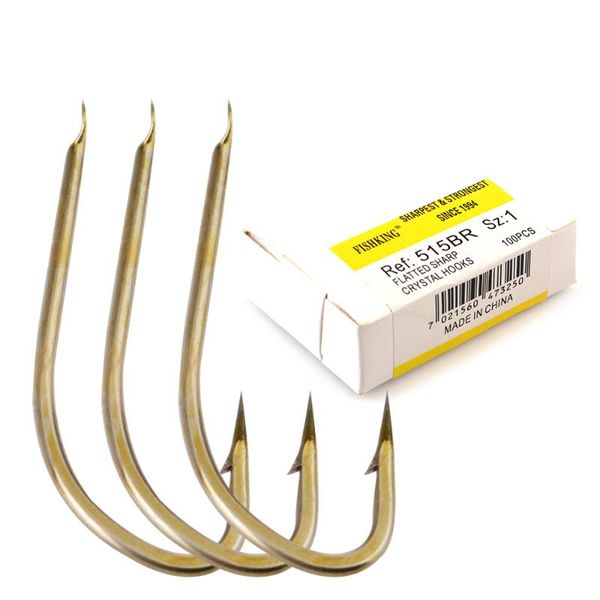 100pcs/lot 515br high carbon steel flatted sharp bronze crystal hooks fishing carp accessories with barbed pesca
100pcs/lot 515br high carbon steel flatted sharp bronze crystal hooks fishing carp accessories with barbed pesca