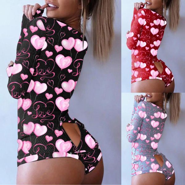 women's jumpsuits & rompers women pijamas onesies button-down front v-neck heart print playsuit romper functional buttoned flap pyjama, Black;white
women's jumpsuits & rompers women pijamas onesies button-down front v-neck heart print playsuit romper functional buttoned flap pyjama, Black;white