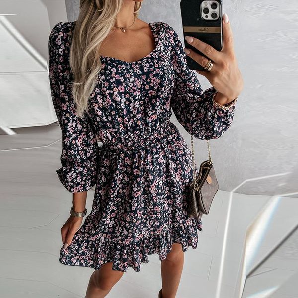 casual dresses autumn print floral ruffle dress women square collar long sleeve a line boho short 2021 female party vestidos, Black;gray
casual dresses autumn print floral ruffle dress women square collar long sleeve a line boho short 2021 female party vestidos, Black;gray