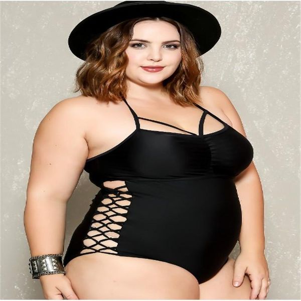 women's swimwear large size bikini solid color hides the flesh and looks thin black one piece set women hollow out swimming wear, White;black
women's swimwear large size bikini solid color hides the flesh and looks thin black one piece set women hollow out swimming wear, White;black