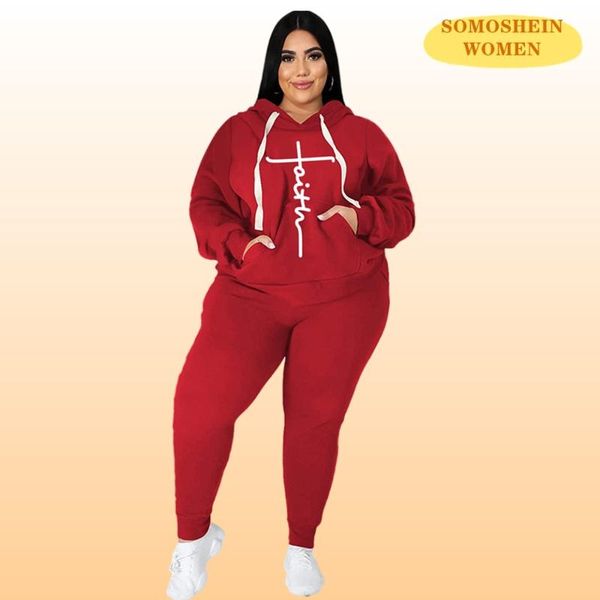 plus size tracksuits somoshein women clothing pants sets print hooded sweater casual 5xl two piece set long sleeve fall clothes, Black
plus size tracksuits somoshein women clothing pants sets print hooded sweater casual 5xl two piece set long sleeve fall clothes, Black
